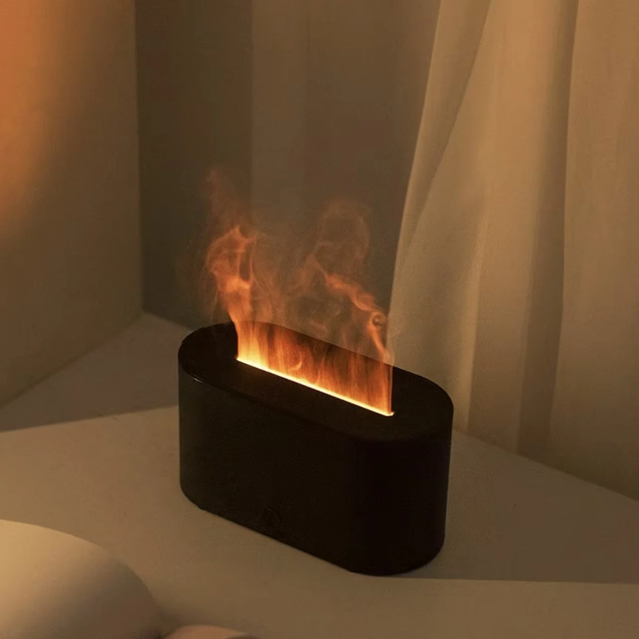 Home Fragrance Electric Diffuser - Увлажнитель-ароматизатор воздуха с эффектом пламени, мини-диффузор