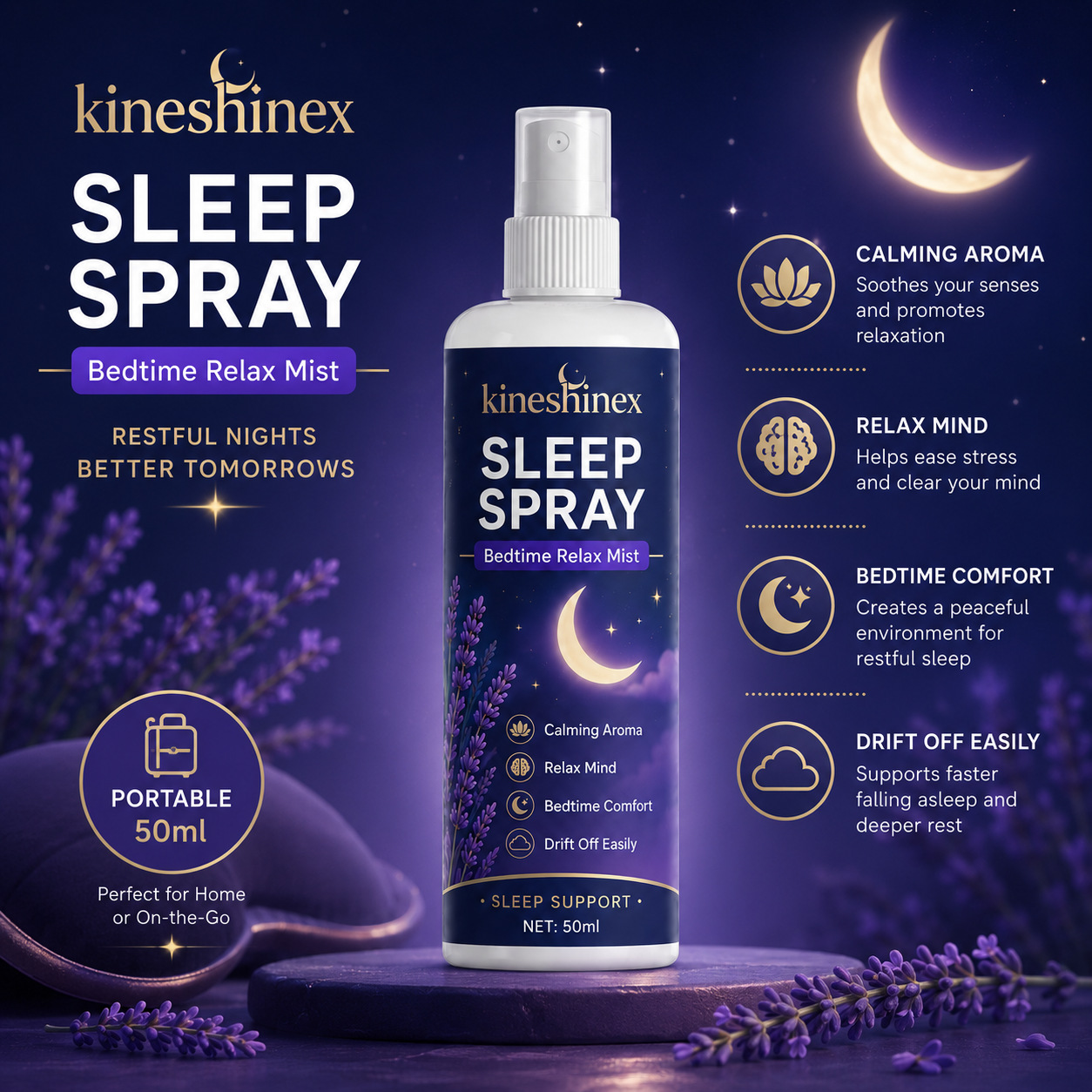 Lavender Pillow Spray - Спрей для сна – расслабляющий ароматический