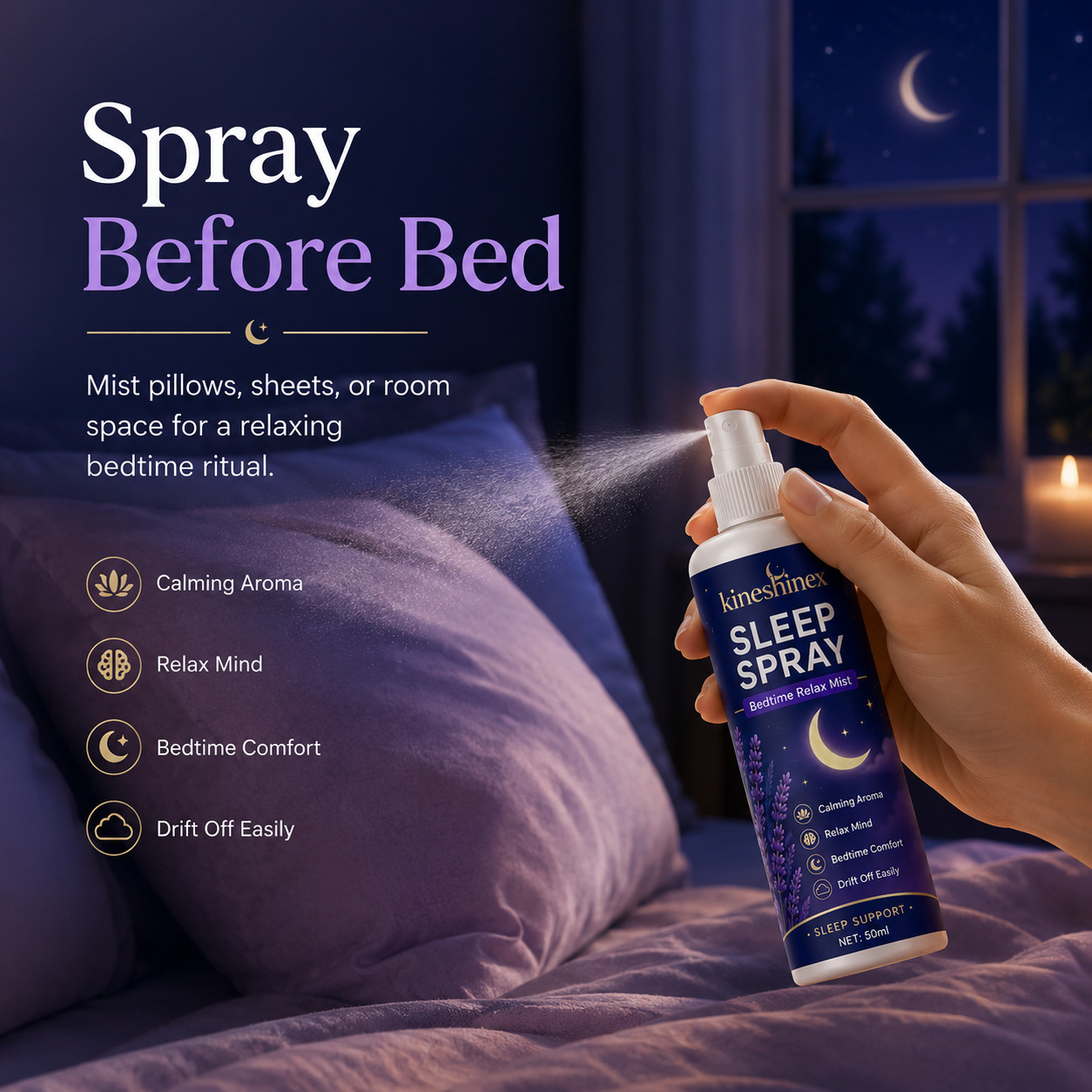 Спрей для сна – расслабляющий  – обзор и цена Lavender Pillow Spray