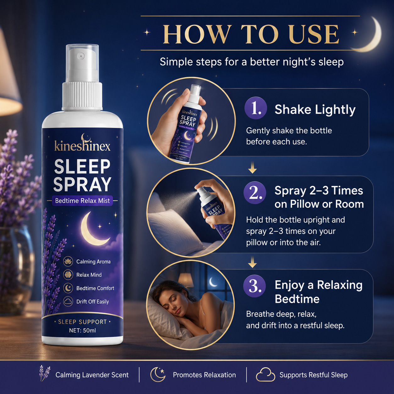 Спрей для сна – расслабляющий  – обзор и цена Lavender Pillow Spray